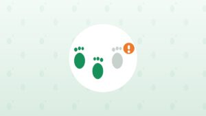 歩数がカウントされないイメージ