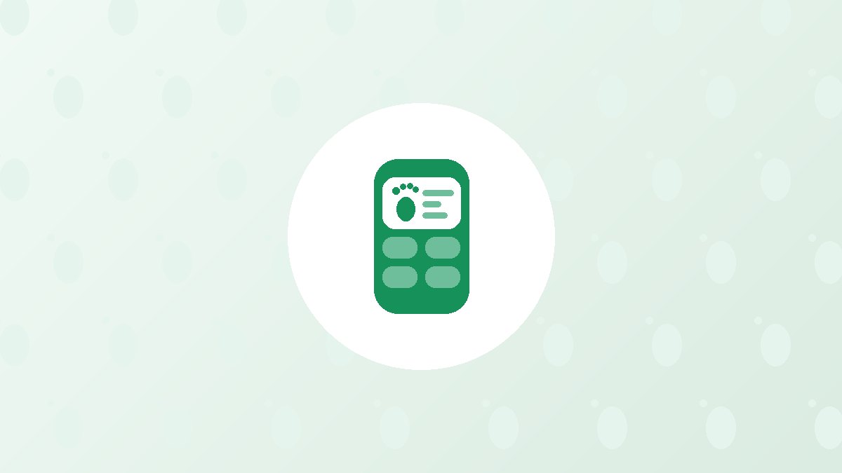 歩数を表示したスマホ画面のイラスト